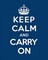 Keep Calm and Carry On - Blue Poster Print by The British Ministry of Information - Item # VARPDX371969